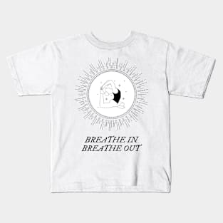 Breath In Breath Out Yoga Kids T-Shirt